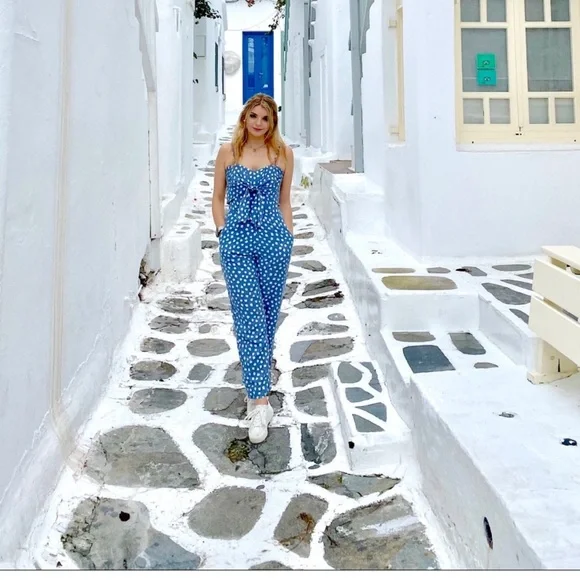 ANTHROPOLOGIE Whit Two tie knot jumpsuit 6P - Picture 4 of 8